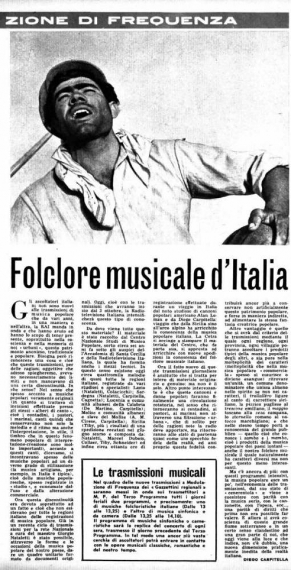 12 Folklore musicale d&#039;Italia
